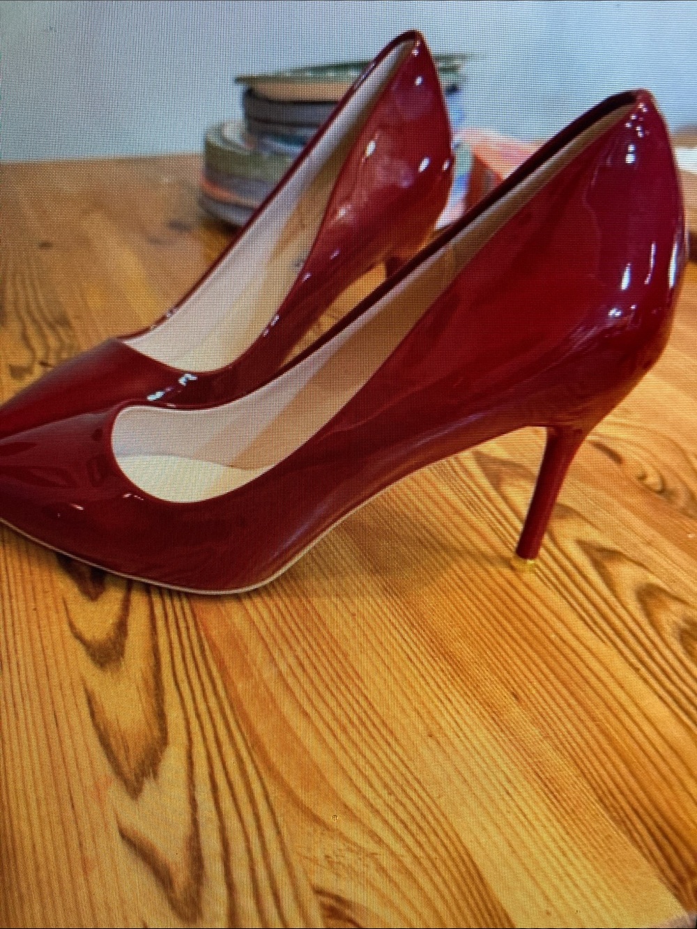 Classic Red Patent Pointed-Toe Stiletto Pumps